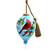 Inner Beauty Cardinal on Branches Glass Ornament, Front