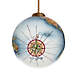 Inner Beauty Travel Globe Glass Ornament, Back