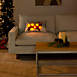 Mina Victory Christmas Dog Light Up Decorative Throw Pillow, alternative image