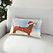 Mina Victory Christmas Dog Light Up Decorative Throw Pillow, alternative image