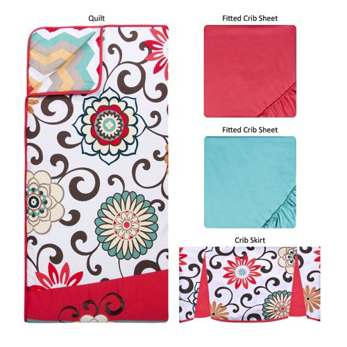 Trend Lab Waverly Pom Pom Play Baby Nursery Crib Bedding CHOOSE 4 5 6 7 8 PC Set 
