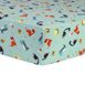 Trend Lab Dinosaurs Deluxe Flannel Fitted Crib Sheet, Front
