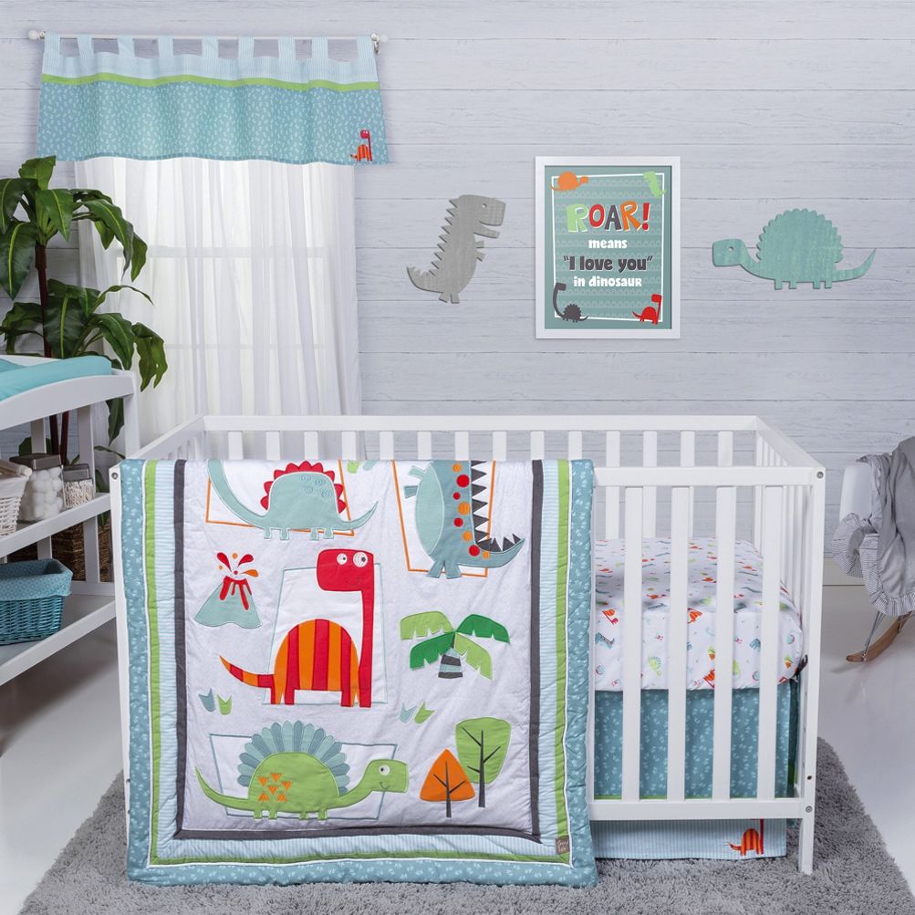 Dino crib set hot sale