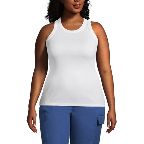 売れ筋商品|||ランズエンド カットソー トップス レディース Women's Drapey Rib Fitted Tank Top Rich camel Women's Drapey Rib Fitted Tank Top | Lands' End