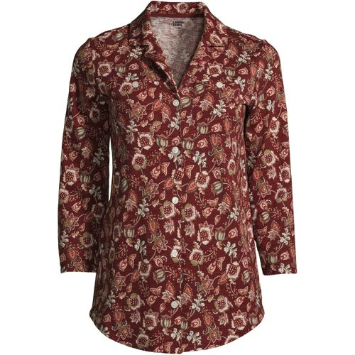 売れ筋商品|||ランズエンド カットソー トップス レディース Plus Size Long Sleeve Jersey A-line Tunic Ivory encircle geo Women's Long Sleeve Jersey A-line Tunic | Lands' End