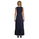 Women's Petite Cotton Modal Square Neck Tiered Maxi Dress, Back