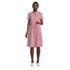 Women's Rayon Short Sleeve Button Front Dress, Front