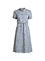 Women's Short Sleeve Banded Collar Tea Dress