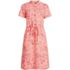 Women's Rayon Short Sleeve Button Front Dress, Front