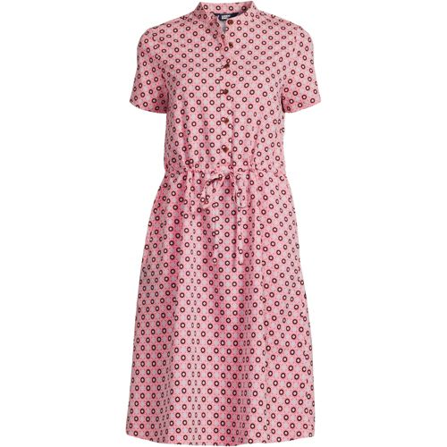 Women's Rayon Short Sleeve Button Front Dress - image 2