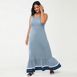Women's Plus Size Cotton Modal Square Neck Tiered Maxi Dress, alternative image