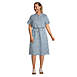 Women's Plus Size Rayon Short Sleeve Button Front Dress, Back