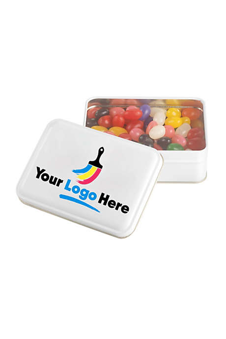 Jelly Beans with Custom Logo Keepsake Gift Tin