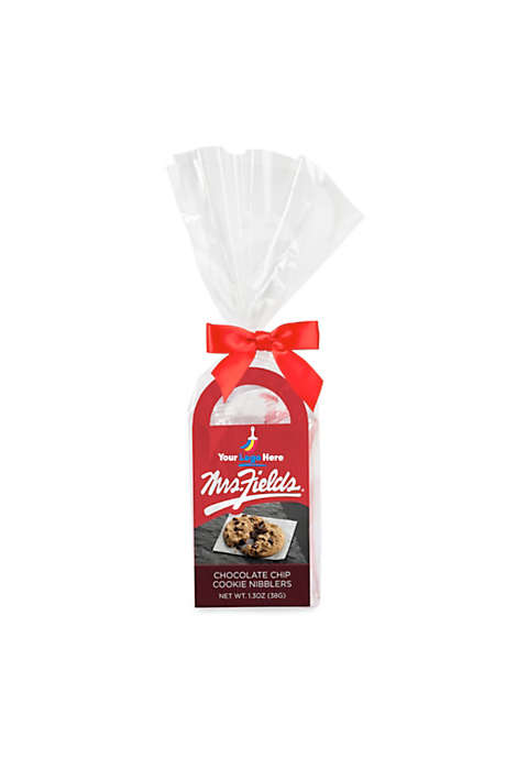 Mrs Fields Mini Chocolate Chip Cookies with Custom Logo Gift Bag