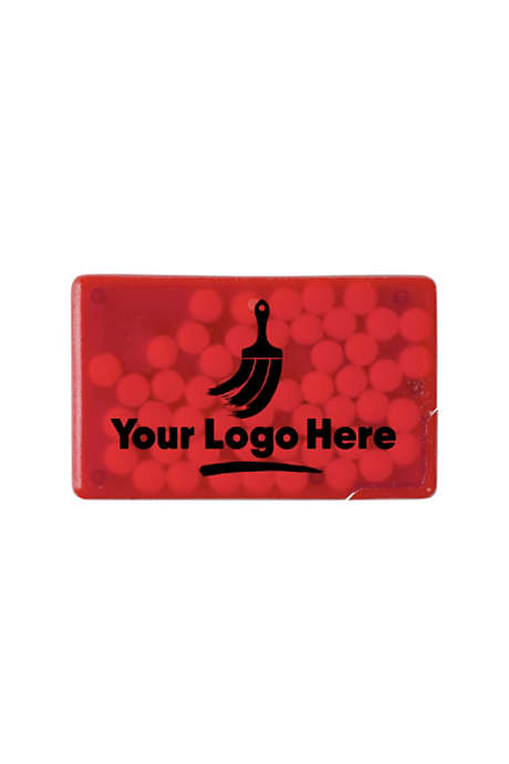 Peppermint MicroMints with Custom Logo Rectangle Card