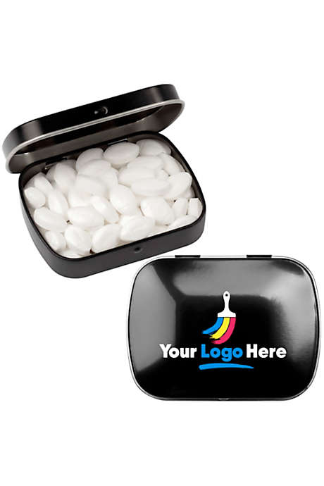 Peppermint MicroMints with Custom Logo Domed Tin