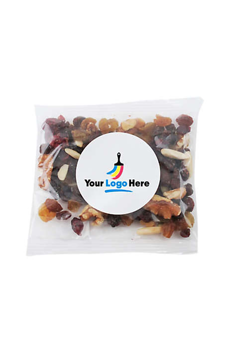 Raisin Nut Trail Mix with Custom Logo Snack Bag - 2oz