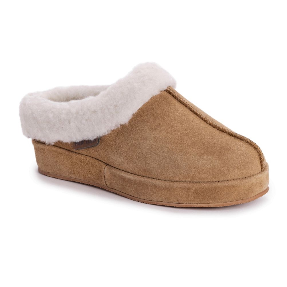 Suede hot sale clog slippers