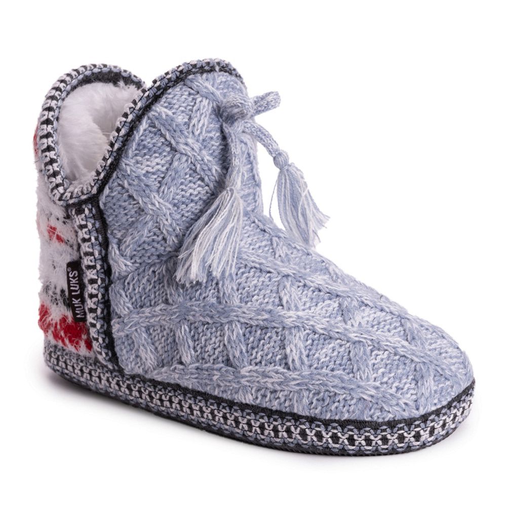 Muk luks amira slipper boots with faux fur clearance lining