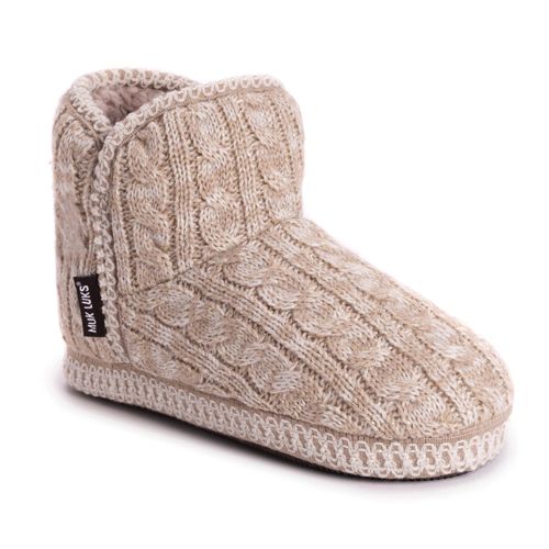 Men's muk luks 2024 knit bootie slippers