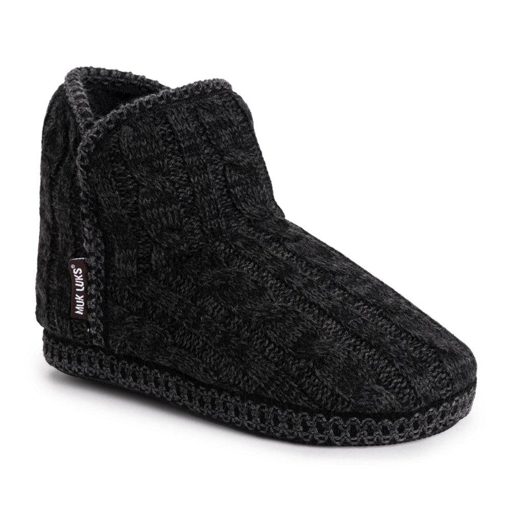 Muk Luks Women's Leigh Knit Slipper Boots | Lands' End