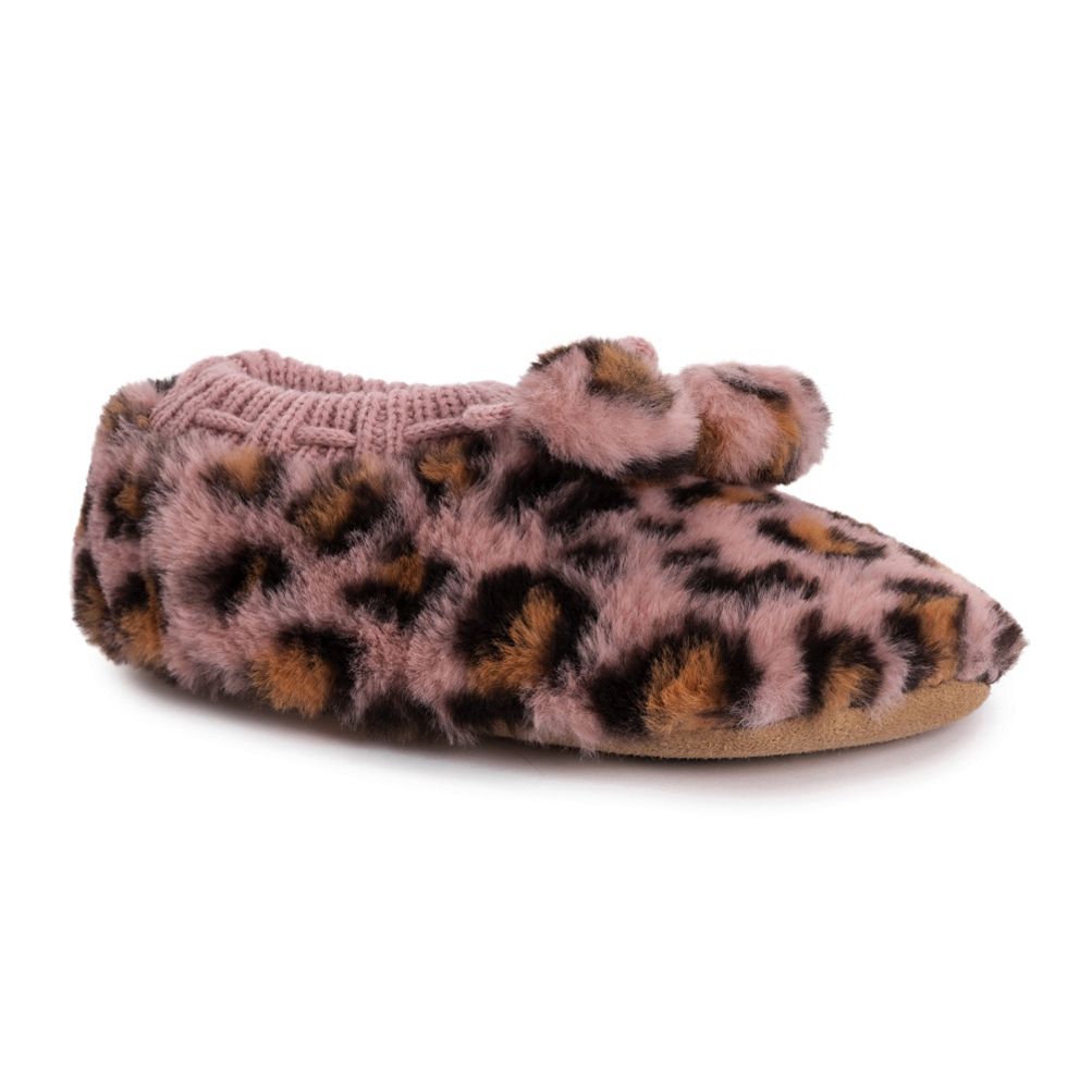 Faux fur ballerina discount slippers