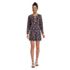 Women's Cotton Jersey V-neck Tunic Swim Cover-up Shirtdress, Front