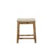 Linon Home Camas Acacia Counter Stool, Back