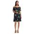 Women's Cotton Jersey Off the Shoulder Ruffle Hem Swim Cover-up Dress, alternative image