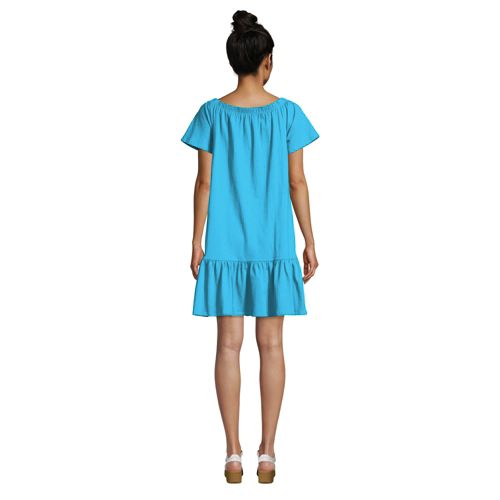 Cotton Off The Shoulder Dress Lands' End