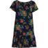 Women's Cotton Jersey Off the Shoulder Ruffle Hem Swim Cover-up Dress, Front