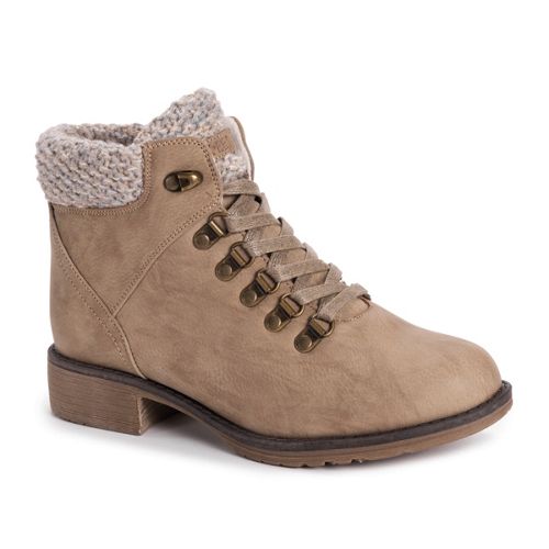 Muk Luks Suede Lace-Up Hiker Boots - Walker 