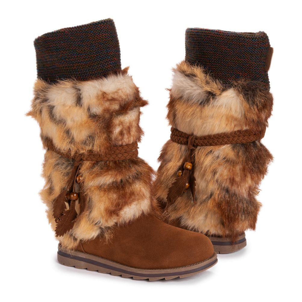 Muk Luks Women's Sigrid Leela Too Faux Fur Boots