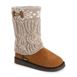 Muk Luks Women's Cheryl Sweater Knit Boots, Front