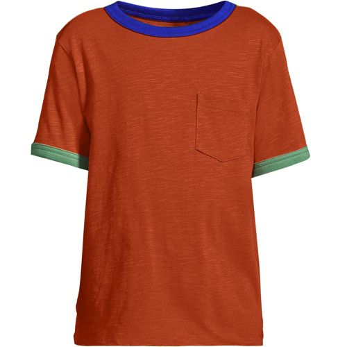 Boys' Slub Jersey Ringer Tshirt Lands' End