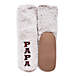 Muk Luks Men's Papa Bear Slipper Socks, Back
