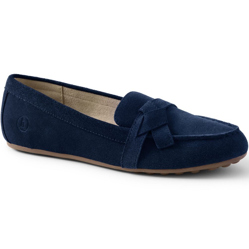 Ord tyve morgenmad Women's Comfort Suede Leather Slip On Loafer Shoes | Lands' End
