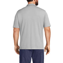 Men's Big Short Sleeve Solid Active Polo Shirt, Back