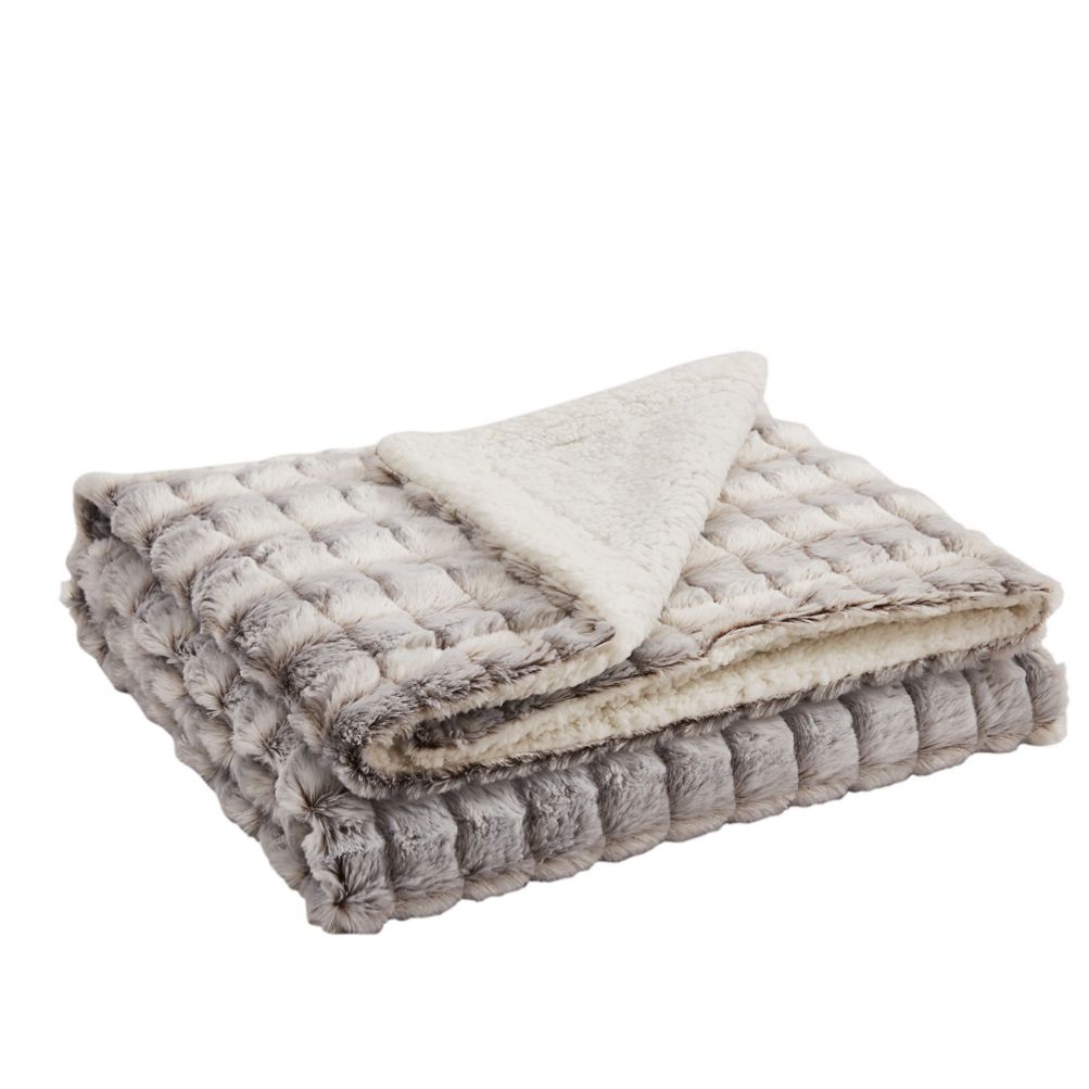 Blue Ridge Home Fashions MicroMink Sherpa Reversible Throw Blanket