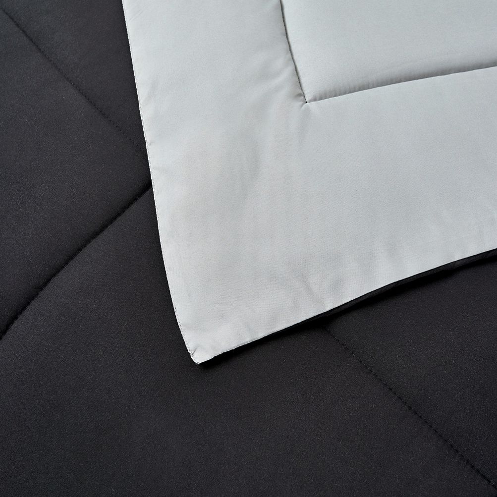 Blue Ridge Home Fashion Microfiber Down Alternative Comforter, White, Full/Queen