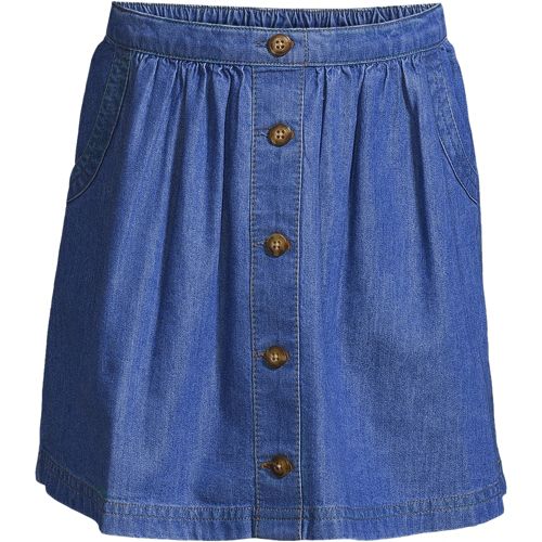 Lindex SKIRT ELSA - A-line skirt - blue 