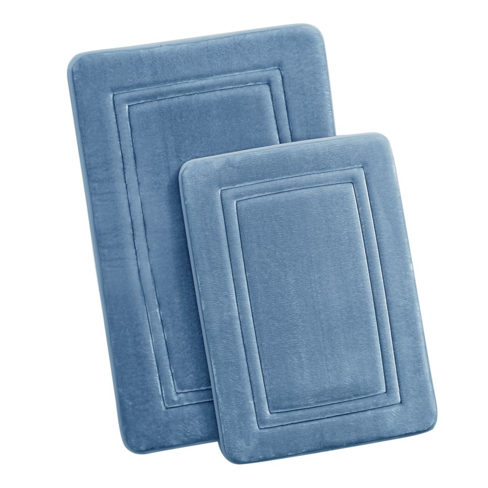 Truly Calm HeiQ AntiMicrobial Memory Foam Bath Rugs Set of 2 Lands End