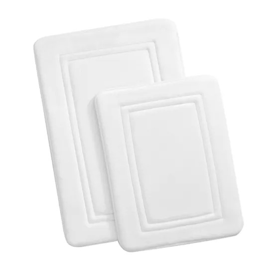 Truly Calm HeiQ AntiMicrobial Memory Foam Bath Rugs - Set of 2 - primary