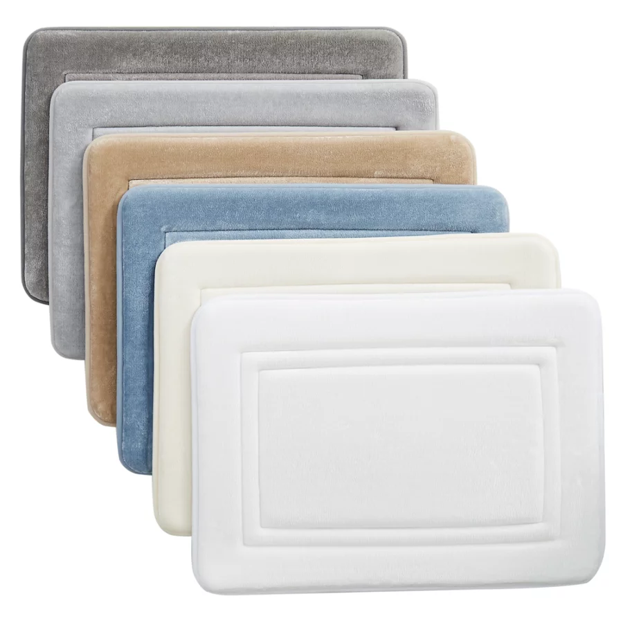 Truly Calm Heiq Antimicrobial Memory Foam Bath Rugs   Set Of 2 view 2
