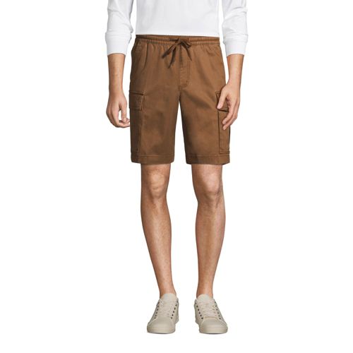 Men's Pull On Cotton Tencel Cargo Shorts