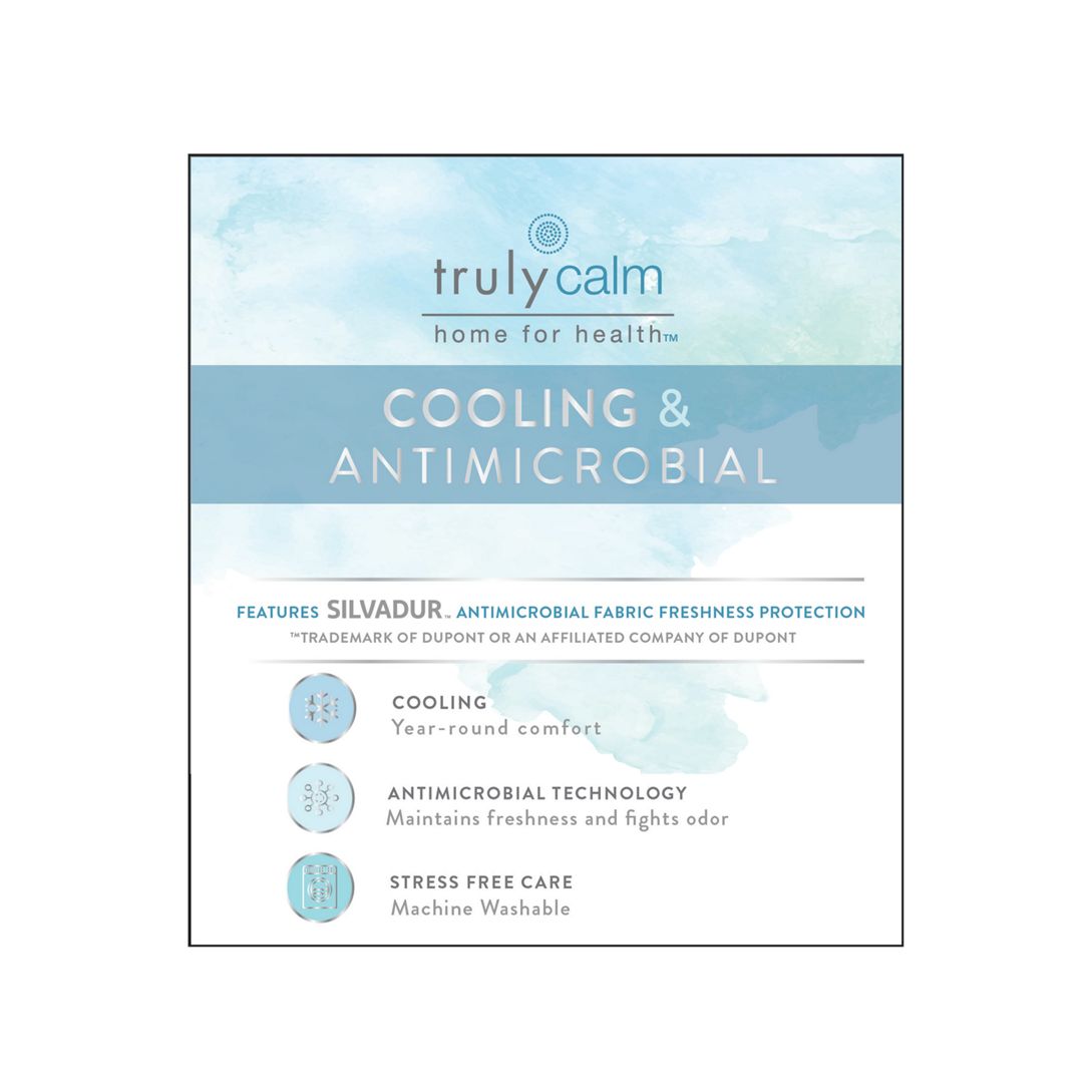Truly Calm Silver Cool Cotton Duvet Cover Set