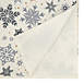 Saro Lifestyle Holiday Snowflakes 16x70 Table Runner, Back