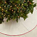Saro Lifestyle Toscana Red Border 56 inch Christmas Tree Skirt, alternative image