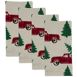 Saro Lifestyle Vintage Christmas Truck Dinner Napkins Set of 4, alternative image