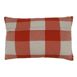 Saro Lifestyle Buffalo Plaid Poly Fill Small Decorative Throw Pillow, Back